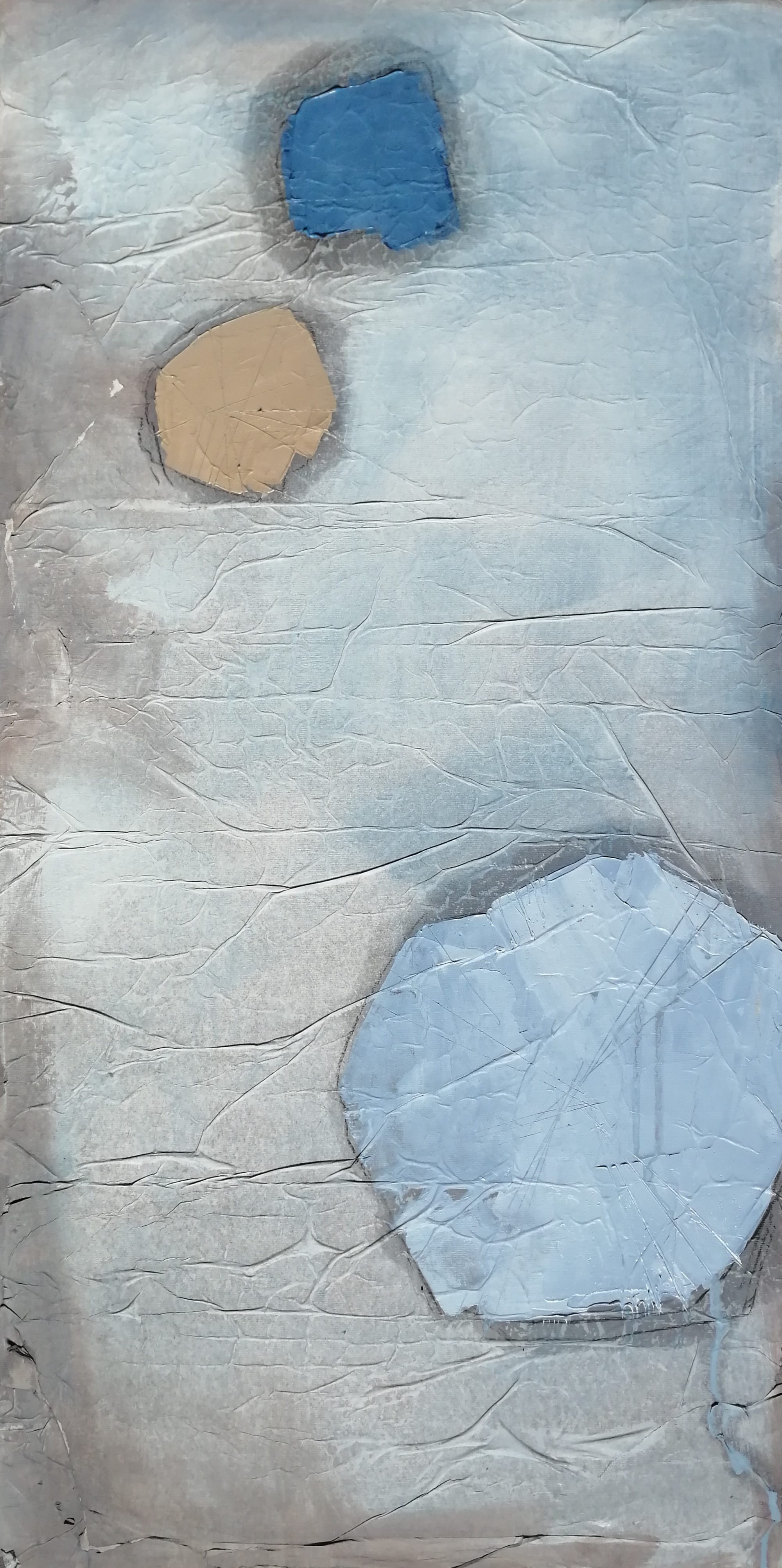 Acqua di carta con foglia beige-80×40-2021