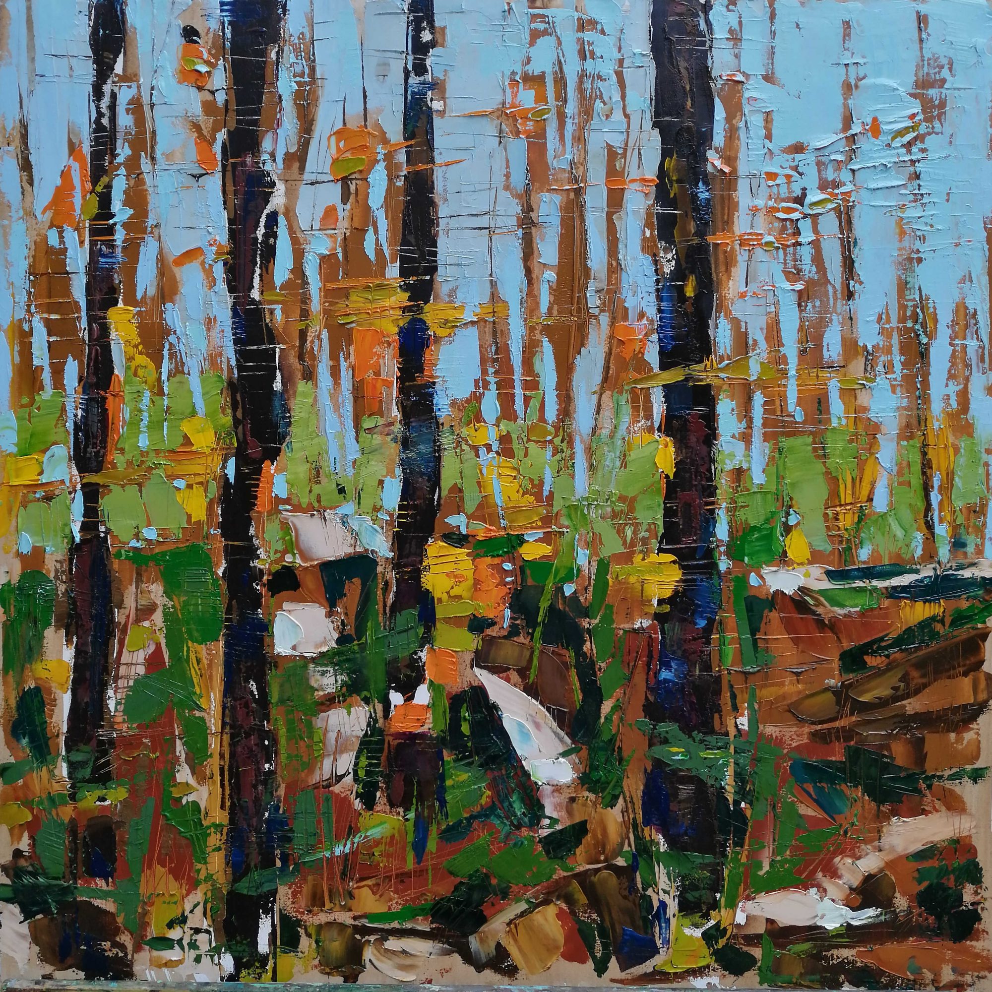 WEB Quattro alberi_olio su tela_60x60_2019